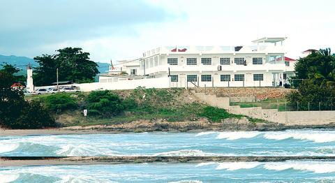 Coastal view of the buildings supplied for the Tranquility Bay collection.
